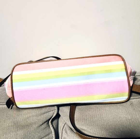 COACH: Striped Drawstring Backpack - Picture 7 of 9